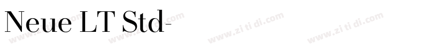 Neue LT Std字体转换
